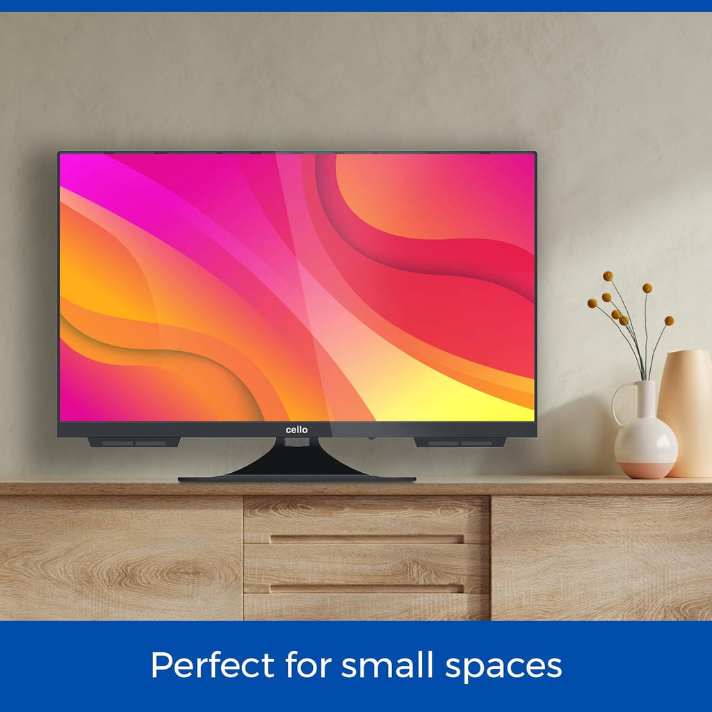 Cello C2224WS 12 Volt 22 Inch Traveller Smart TV Frameless Ultrafast WebOS, Speaker Pitch Perfect Bluetooth, Netflix, piccola TV for camper and camion